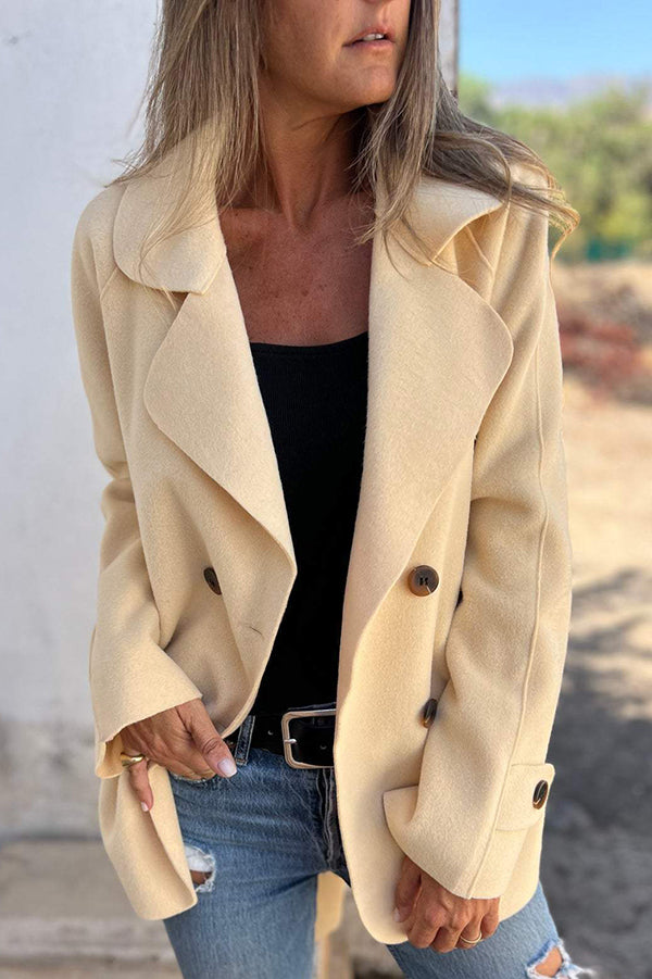 Luvik | Väri Käänne Pitkähihaiset Nappivapaa Takki