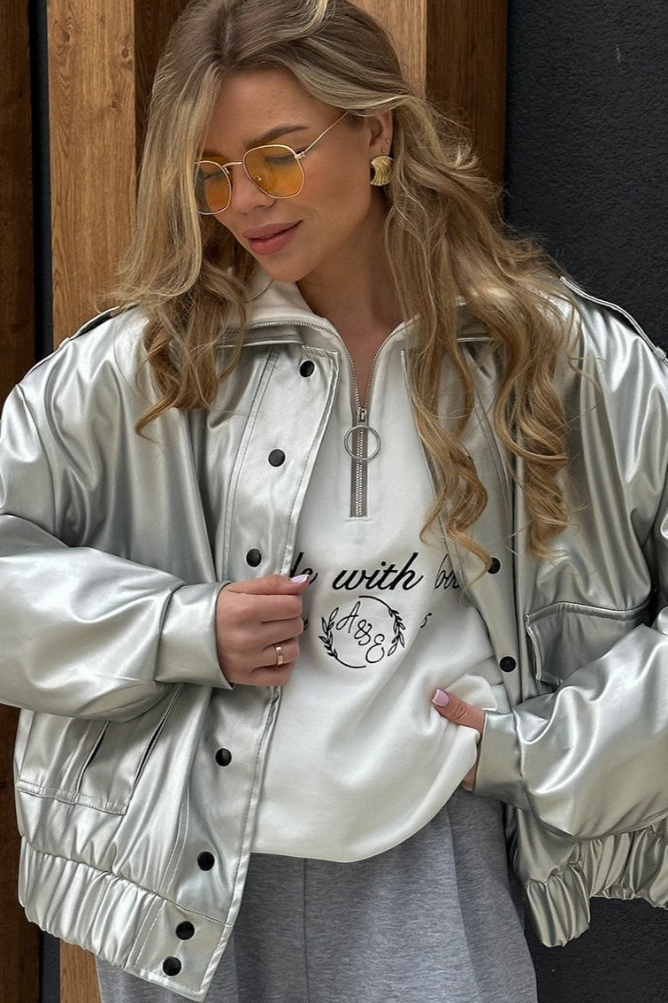 Luvik | Pitkähihaine nahkatakki