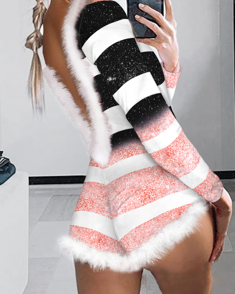 Luvik | Juleblomst Sexy Body Tett Buksedrakt Shorts