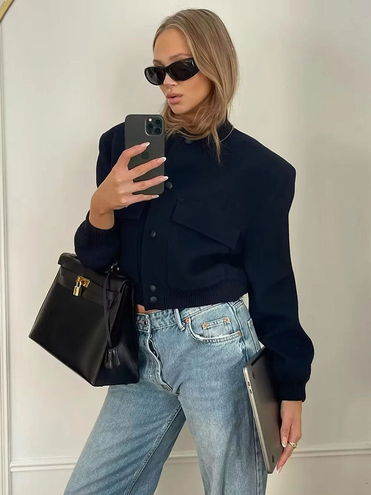 Luvik | Femmes veste bomber noire