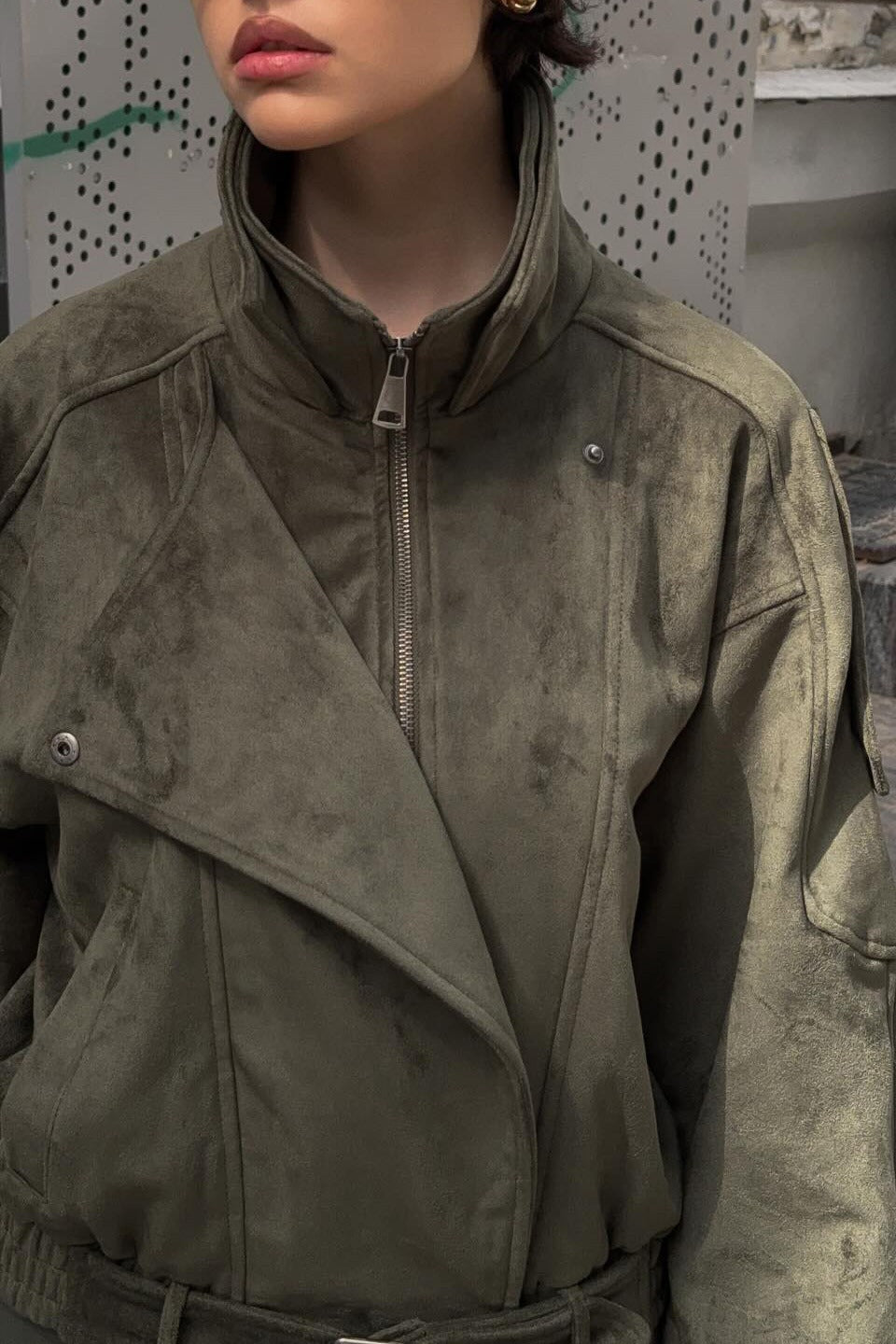 Luvik | Kauluspintanahka Ylipainoinen Takki