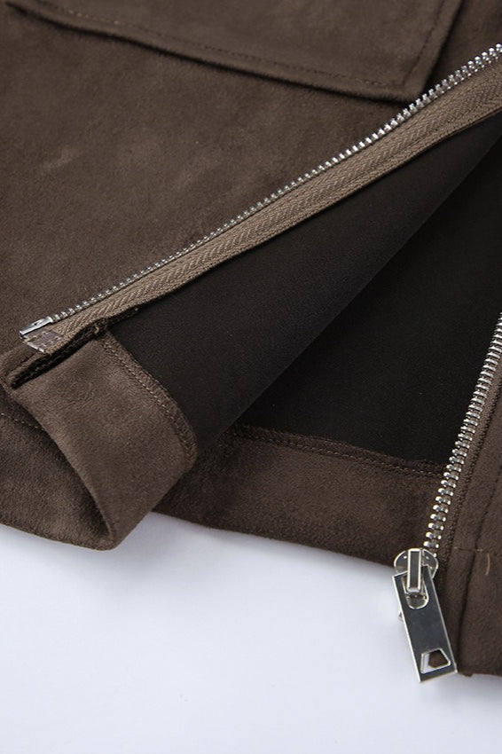 Luvik | Nappanahkaa Ylisuuria Vintage-takki