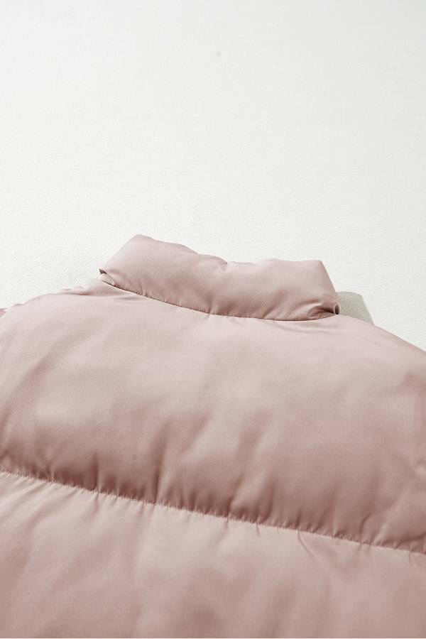 Luvik | Rosa Täysipitkä Vetoketju Vuoritettu Puffatakki