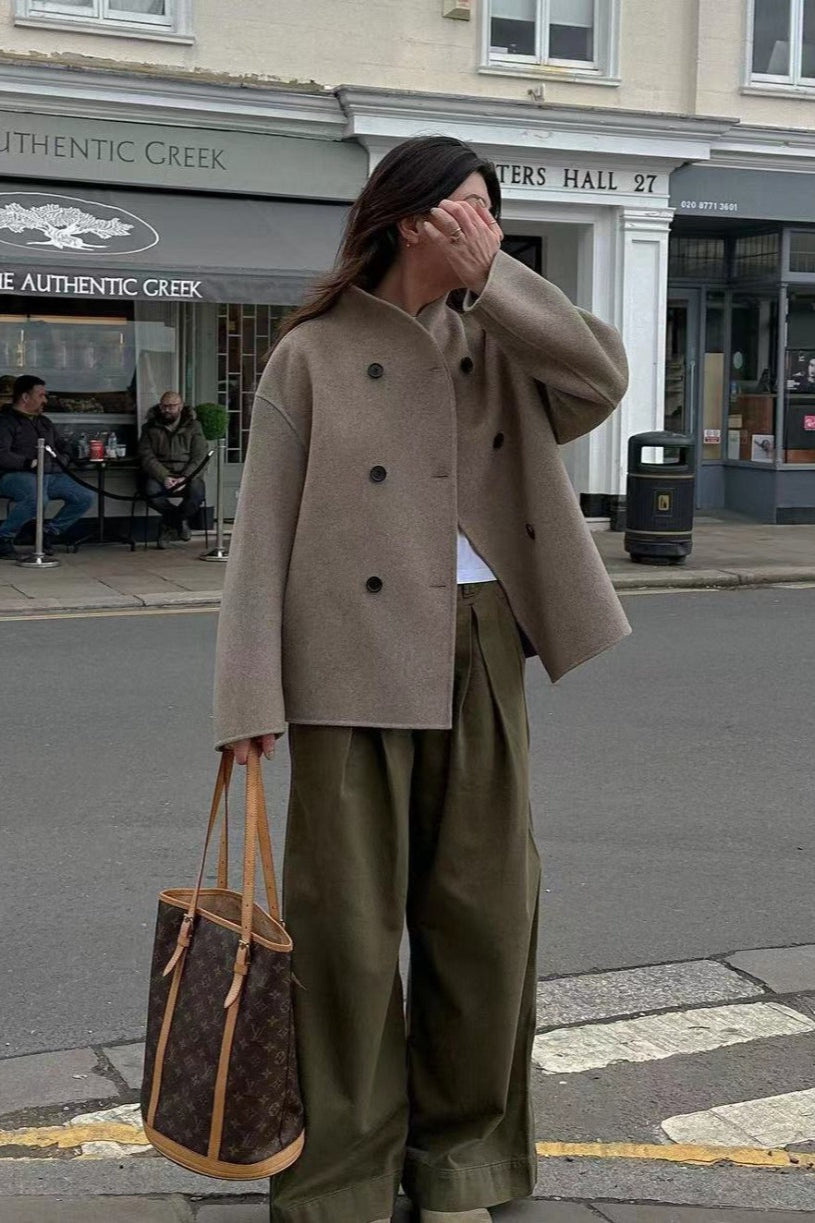 Luvik | Tupla- nappinen villa- takki