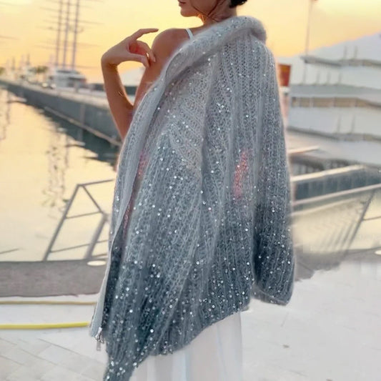 Luvik | Jerseyliivi pilettien kanssa - Kiiltävä eleganssi & Kevyt kangas - Yksivärinen neuletakki arkeen & erityisiin tilaisuuksiin