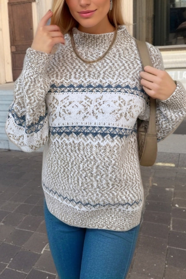 Luvik | Tyylikäs joulutakkipaita, jossa on lumihiutaleita