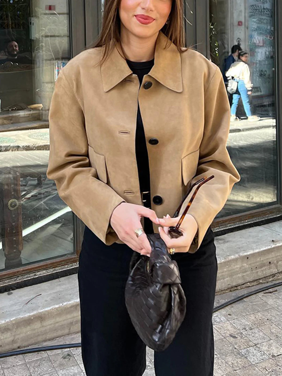 Luvik | Pehmeä nappikaulus takki