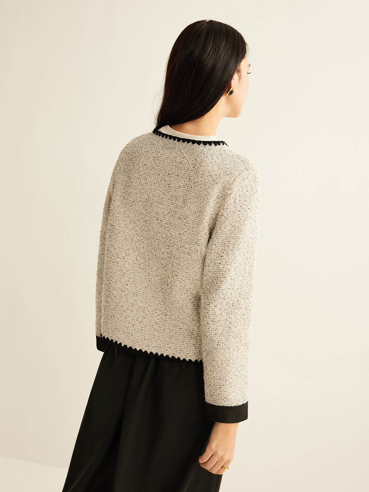 Luvik | Trim Tweed Lyhyt Takki