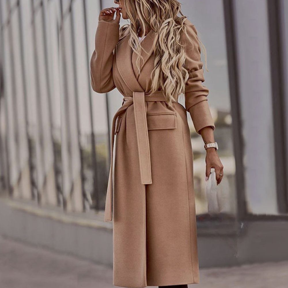 Luvik | Naisten Tyylikäs Takki Vyöllä