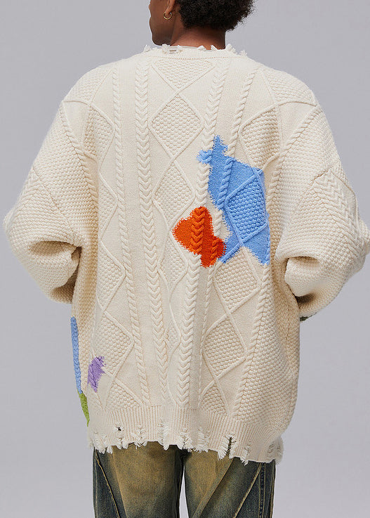 Luvik | Musta Aukko Napit Taskut Neuleet Miesten Takit