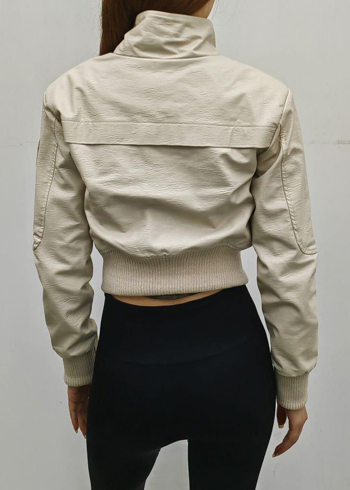 Luvik | Musta paljettimekko keinonahasta vetoketjulla