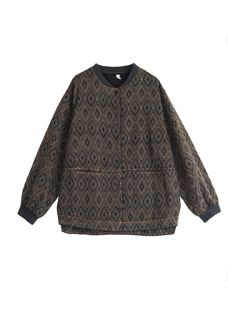 Luvik | Pyjaman takki painatuksella ja pyöreällä kaula-aukolla