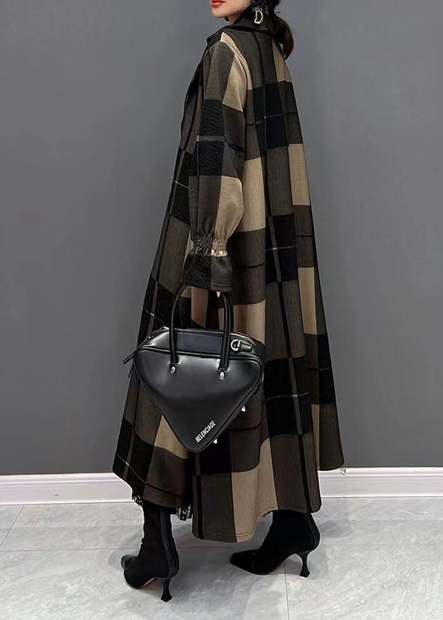 Luvik | suurikokoinen punaraidallinen epäsymmetrinen maxi-takki arkitakit