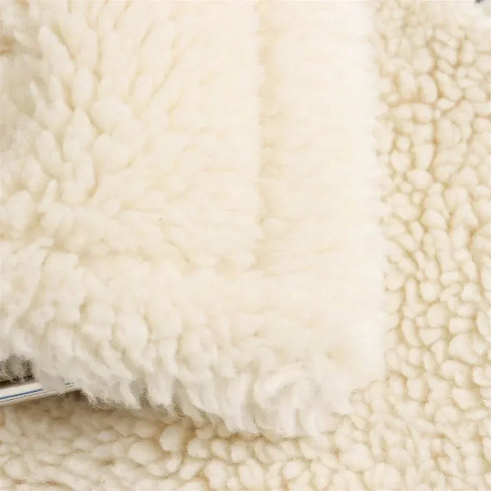 Luvik | Lämmin ja pehmeä Sherpa-takki kauluksella ja vetoketjulla talveksi