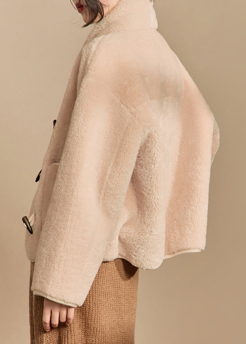 Luvik | Beige huivi Alkuperäinen Teddy -suunnittelu tekokarvaa Talvitakit