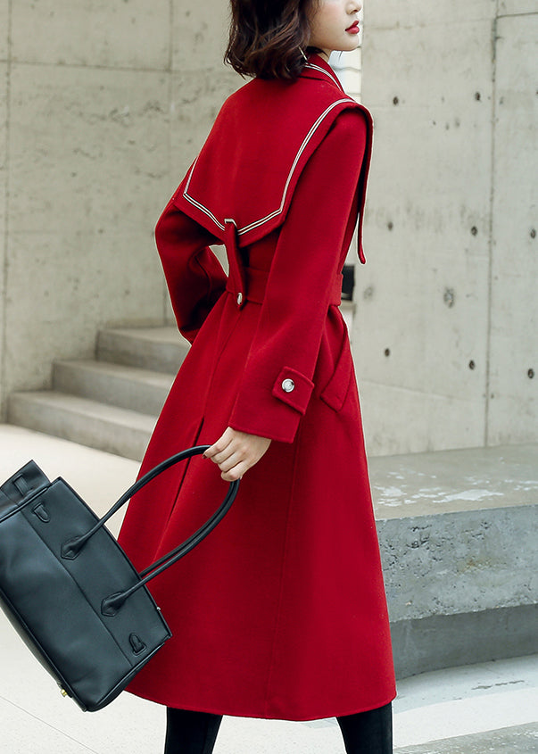 Luvik | Villavyö talvitakeilla punaisilla napeilla