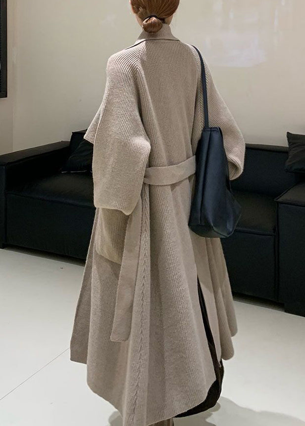 Luvik | Beige solmiot laukut patchwork puuvilla neule takit