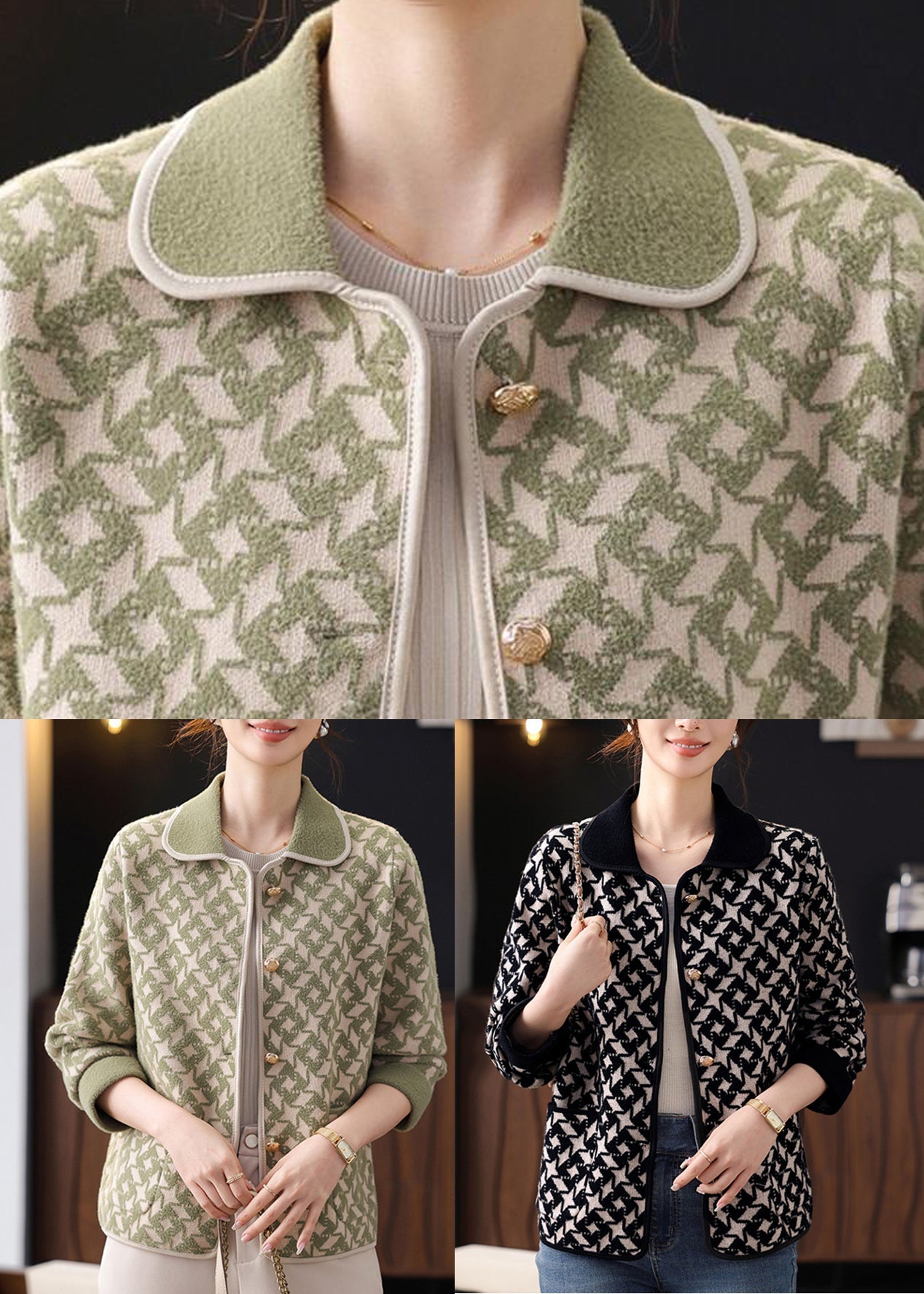 Luvik | Nappi-taskuilla varustettu neuletakki