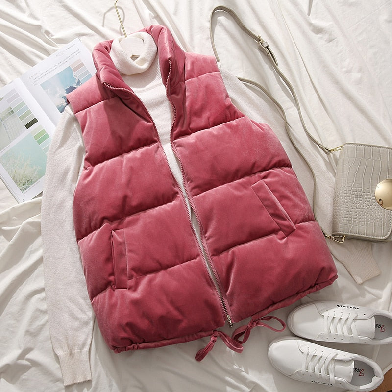 Luvik | Gilet femme rouge/rose
