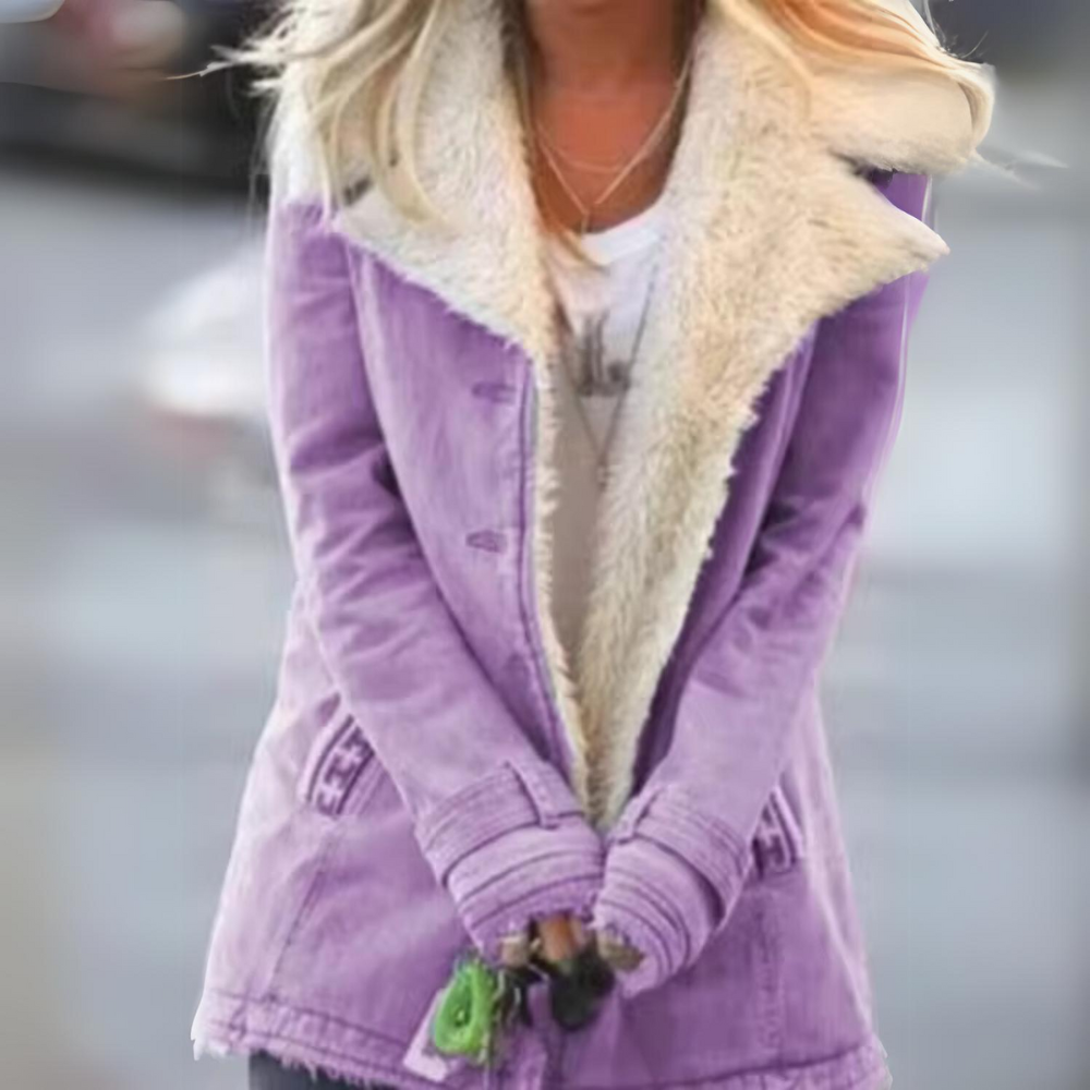 Luvik | Pitkä, lämmin farkkutakki