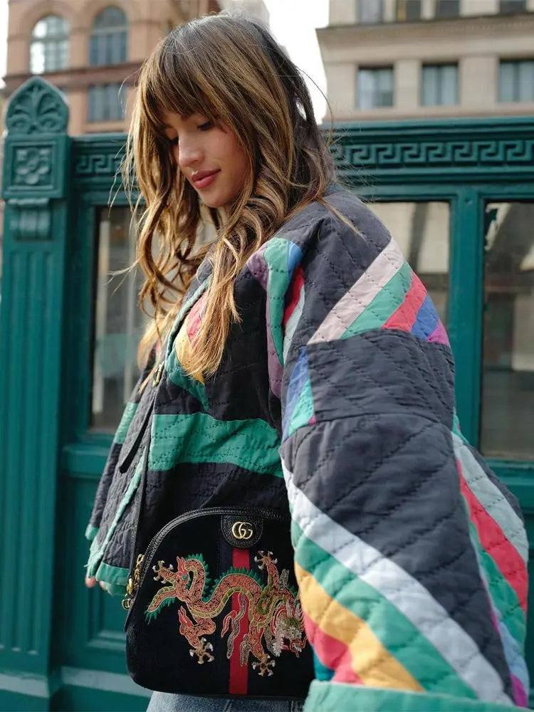 Luvik | Takki - Tyylikäs Vintage Boho takki naisille ainutlaatuisilla kuvioilla