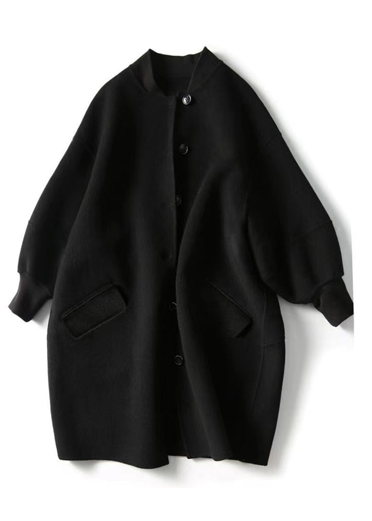 Luvik | Villakangas patchwork-takit mustilla nappitaskuilla talvi