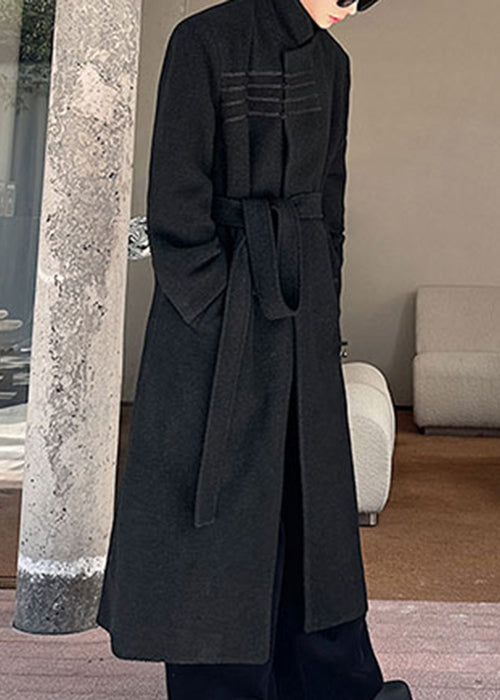 Luvik | Keltainen Inkivääri Ylösnostettu Kaulus Taskut Villa Miehille Takit Talvi