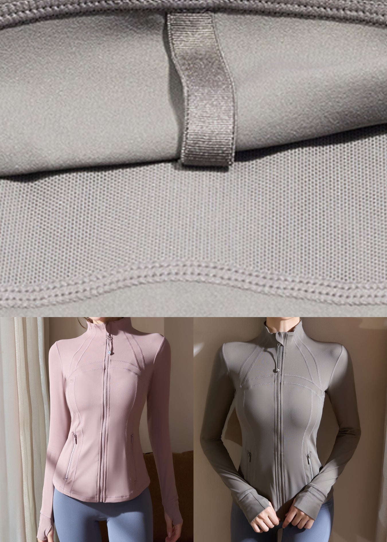 Luvik | Pink Korkea kaulus pitkähihaiset joogatakit