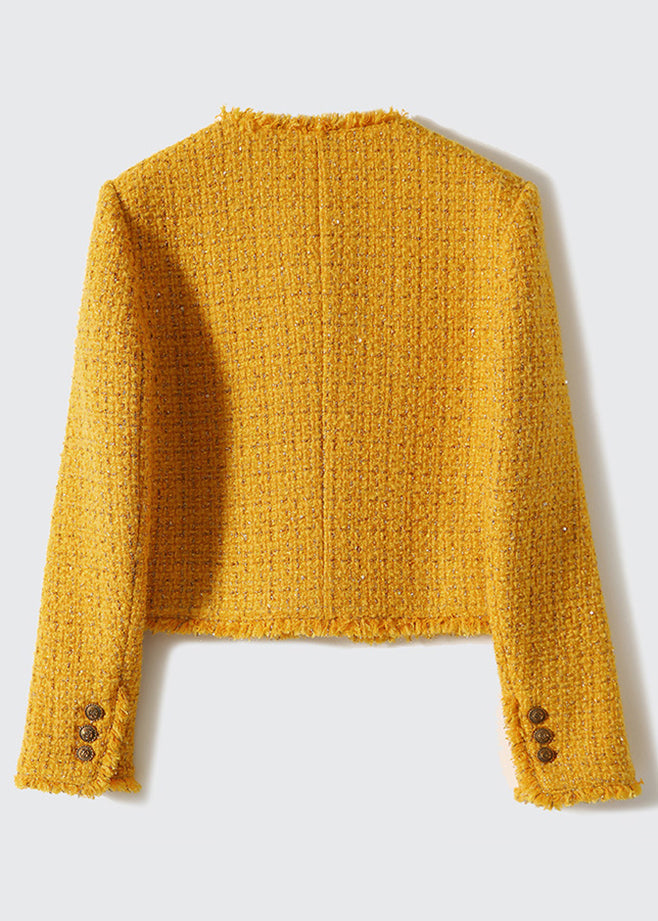 Luvik | Napitaskullinen puuvillatakki O keltainen