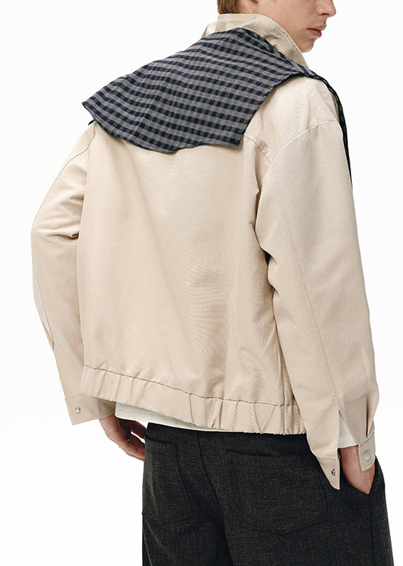 Luvik | Koko Vihreä Ruudullinen Irrotettava Palahtavilla Puuvilla Miehille Takit