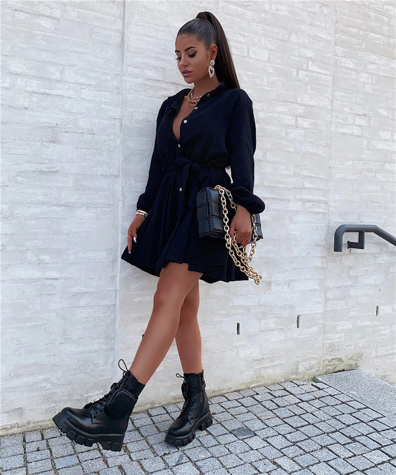 Luvik | Musta mekko ja vyö