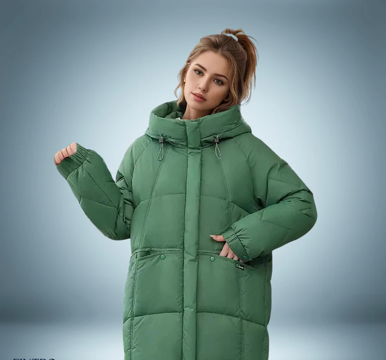 Luvik | Trendikäs talvitakki harmaana