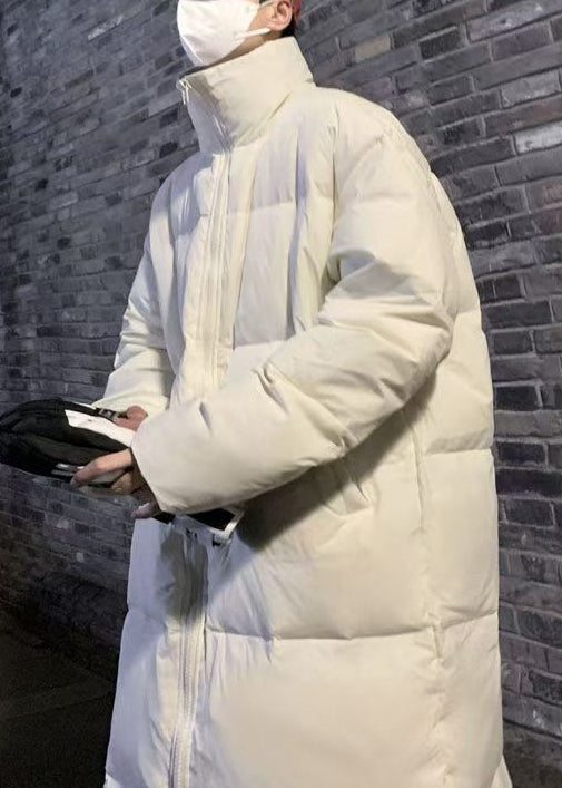 Luvik | Pitkät untuvatakit miehille, joissa on vetoketjulliset taskut, kaki talvi