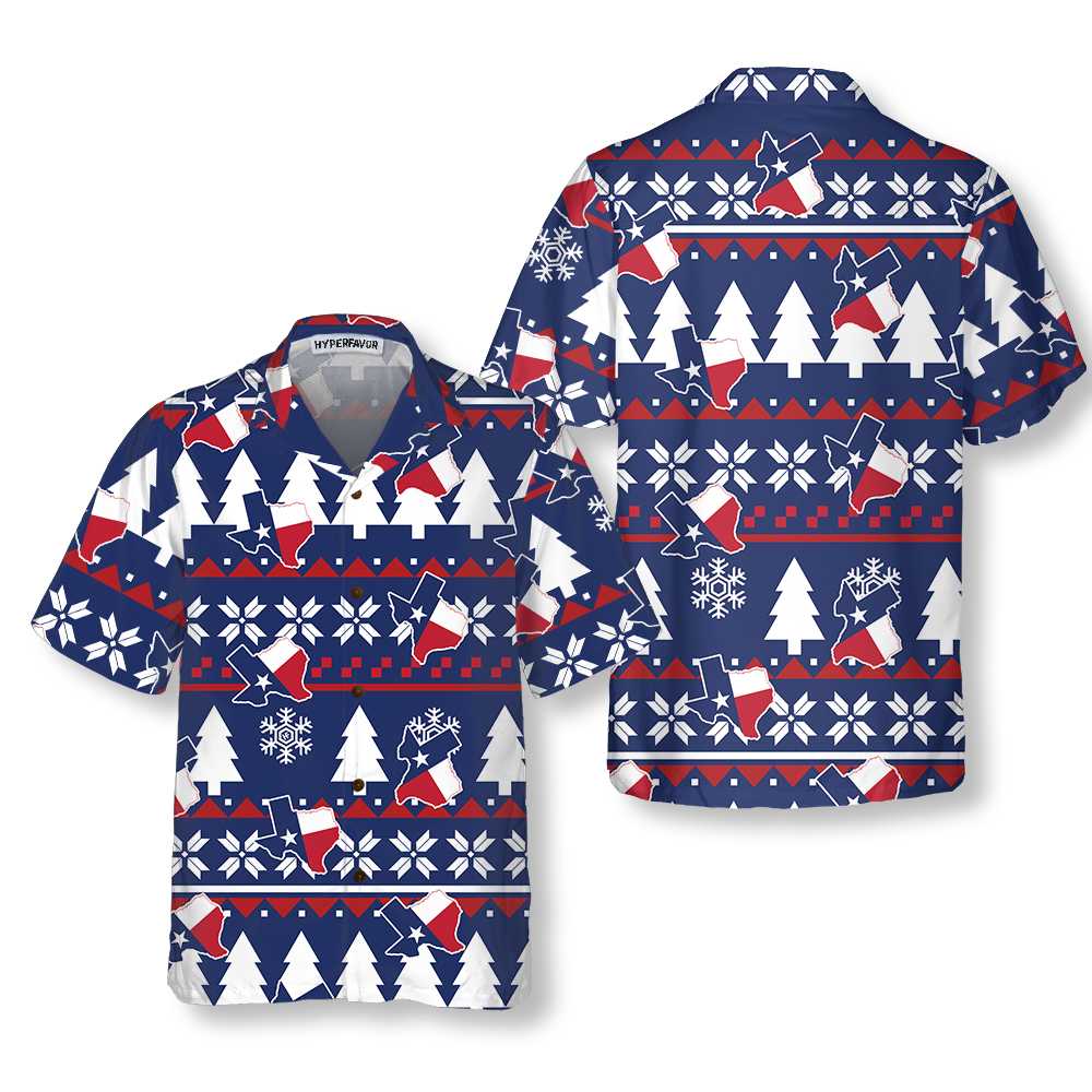 Luvik | Texas Ruma joulun teema Hawaii-paita