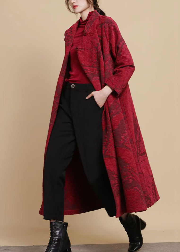 Luvik | Kahvi Nappi Aksessuaari Chenille Pitkät Takit Talvi