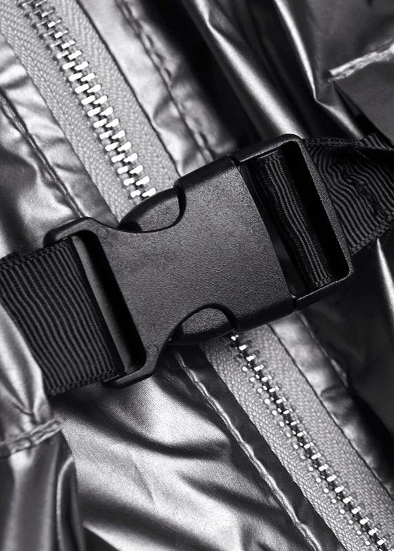 Luvik | Suuri koko Luvik | Talvitakki hupulla harmaalla narulla