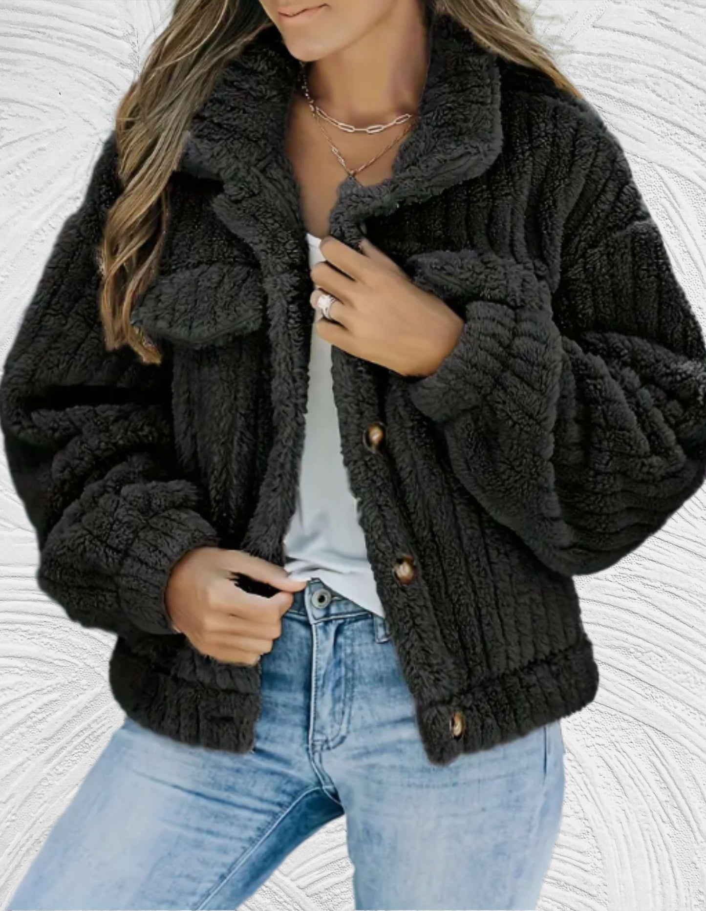 Luvik | Grand manteau d'hiver en imitation