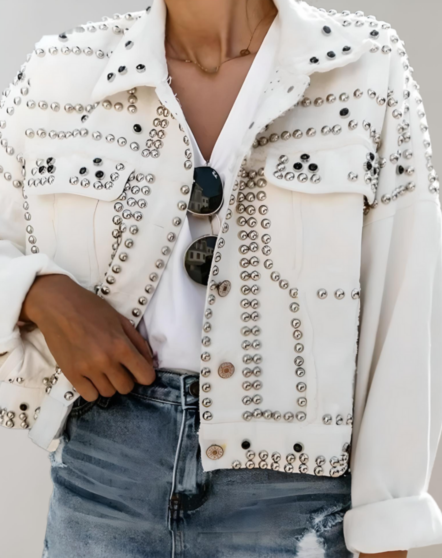 Luvik | Rentojakku farkkutakki niiteillä - Kestävä ja tyylikäs joka päivälle