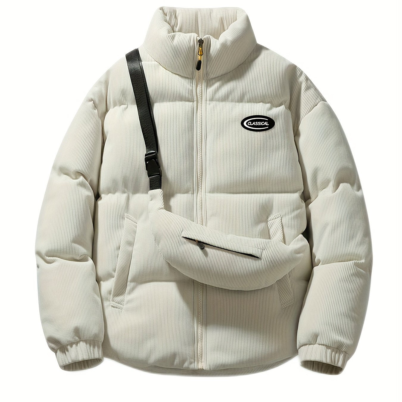 Luvik | Samettinen talvihuppari vyöllä käytettäväksi