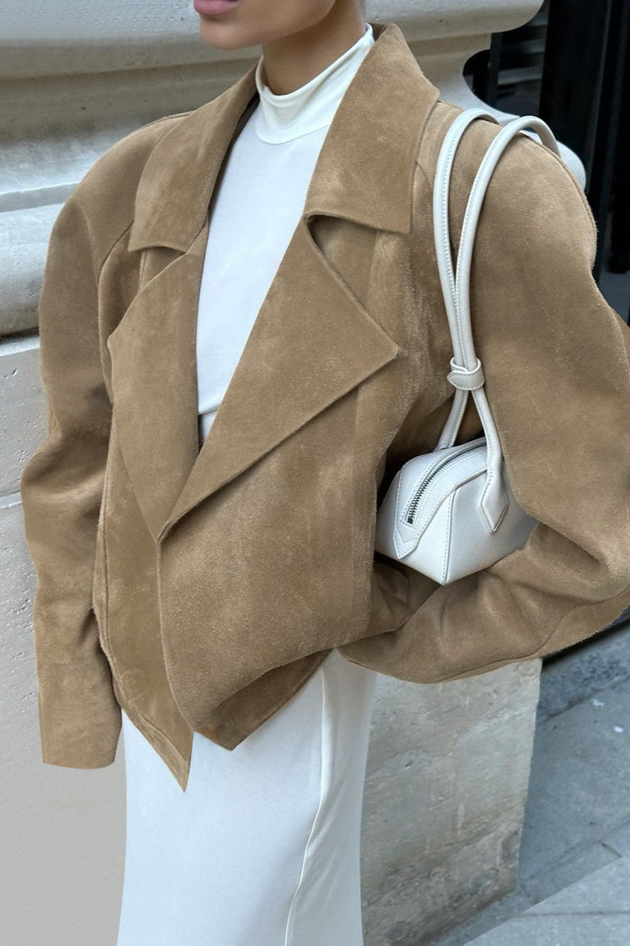 Luvik | Suede rento istuva takki