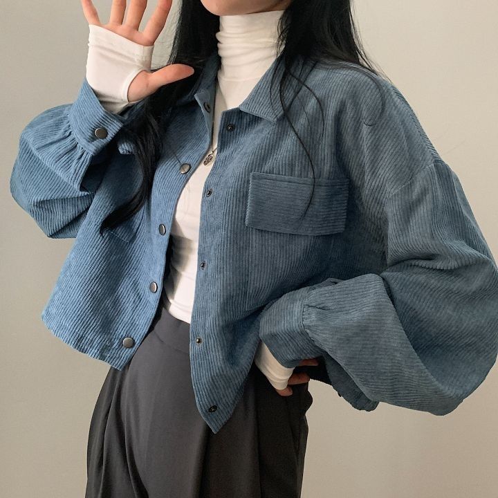 Luvik | Veste en velours décontractée