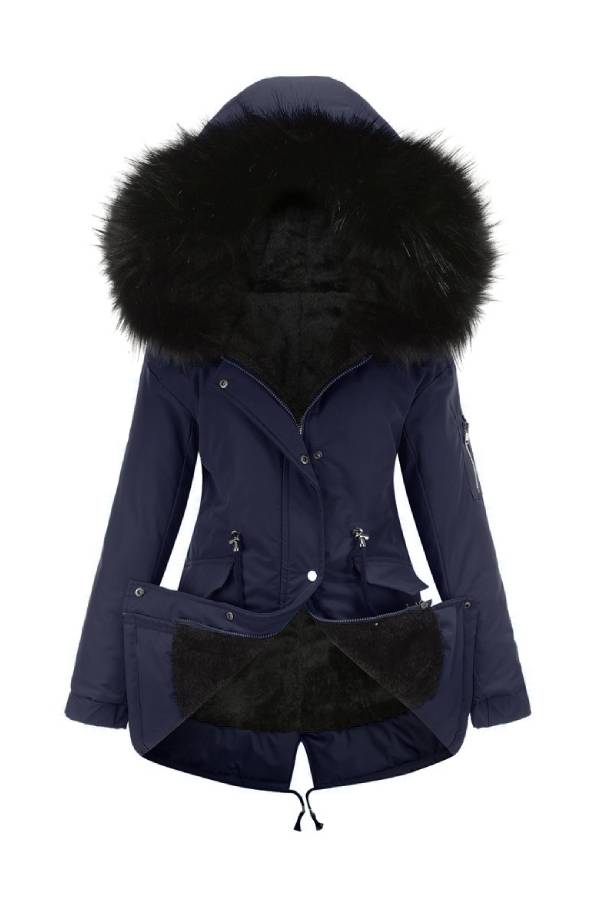 Luvik | Talviturva Fleece-takki puuvillavuorella