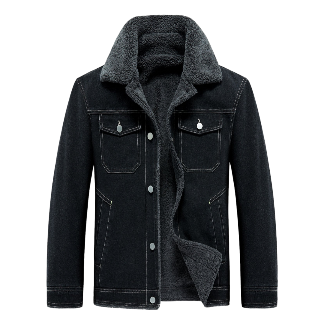 Luvik | Mautios Farkkutakki keinoturkkivuorella