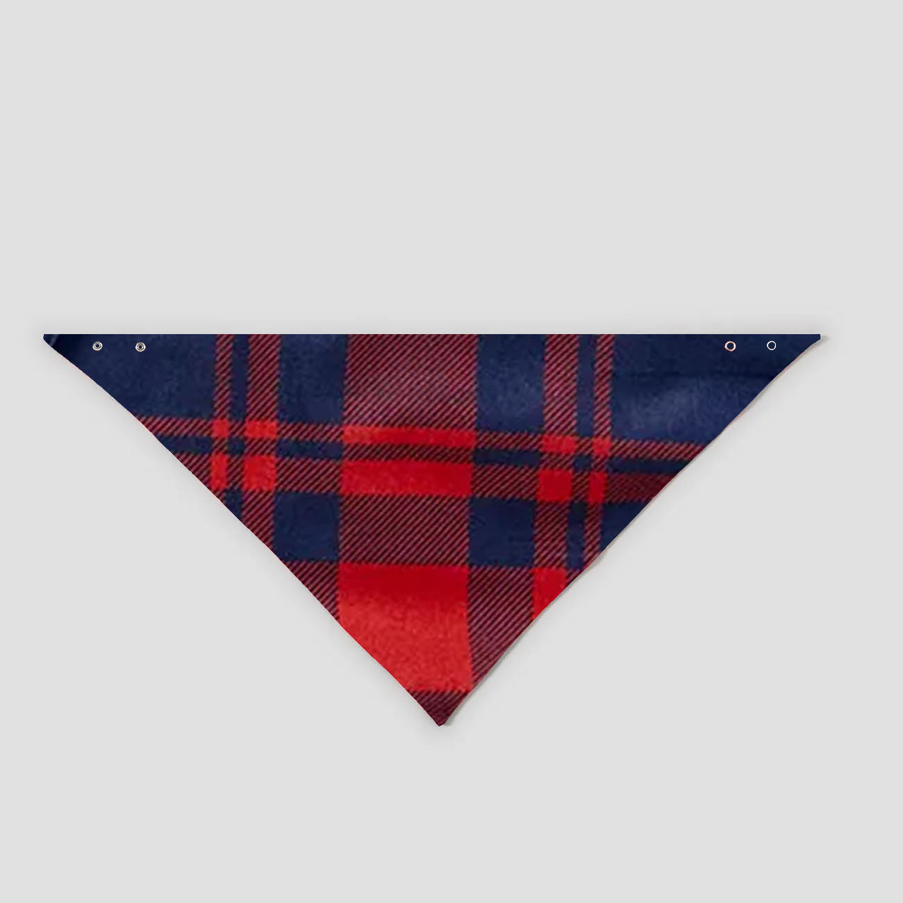 Luvik | Santa Claus Print Blue Pitkähiha Shirt with Red and Blue Checked Christmas Family Matching Pajamat