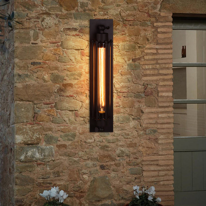 Minimalistisk Linje Vanntett Støvfri LED Hagevegglampe | Luvikno