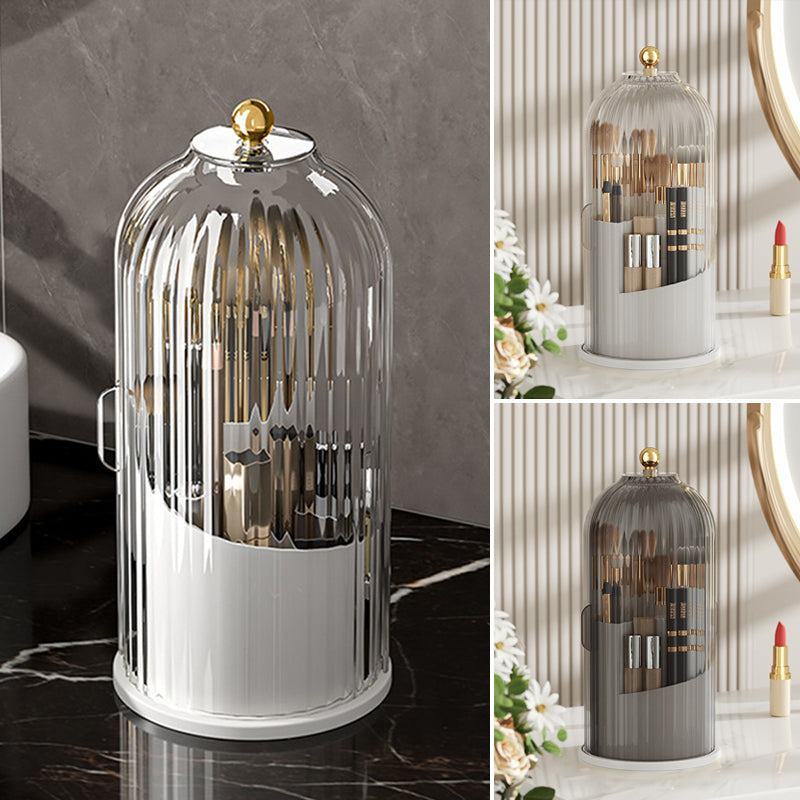 360° Rotating Makeup Brush Organizer Box | Luvikno