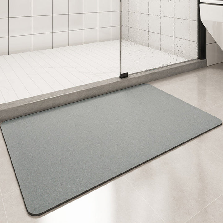 Solid Color Anti-Slip Badematmyk Rask-Dry Vaskbar Dusjmatte | Luvikno