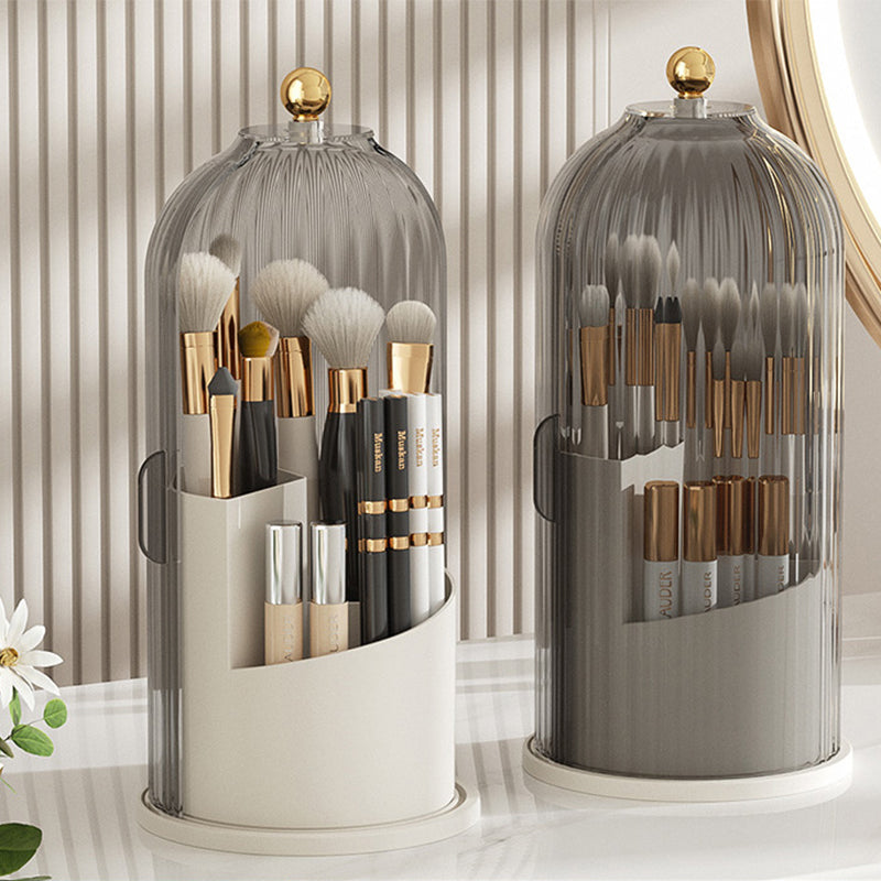 360° Rotating Makeup Brush Organizer Box | Luvikno