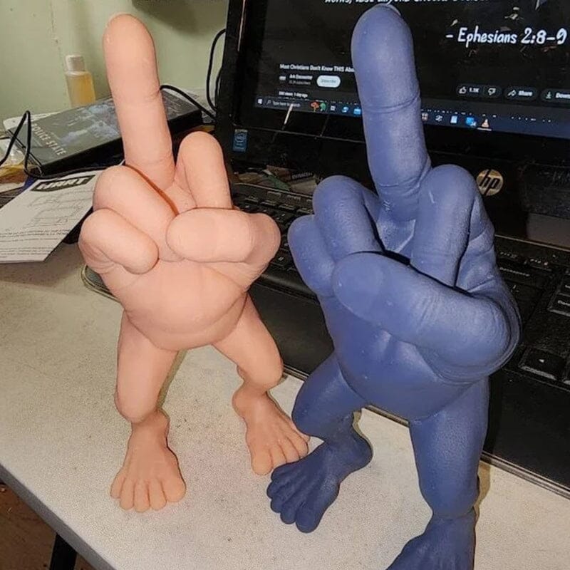 Midt Finger Figur med Ben | Luvikno
