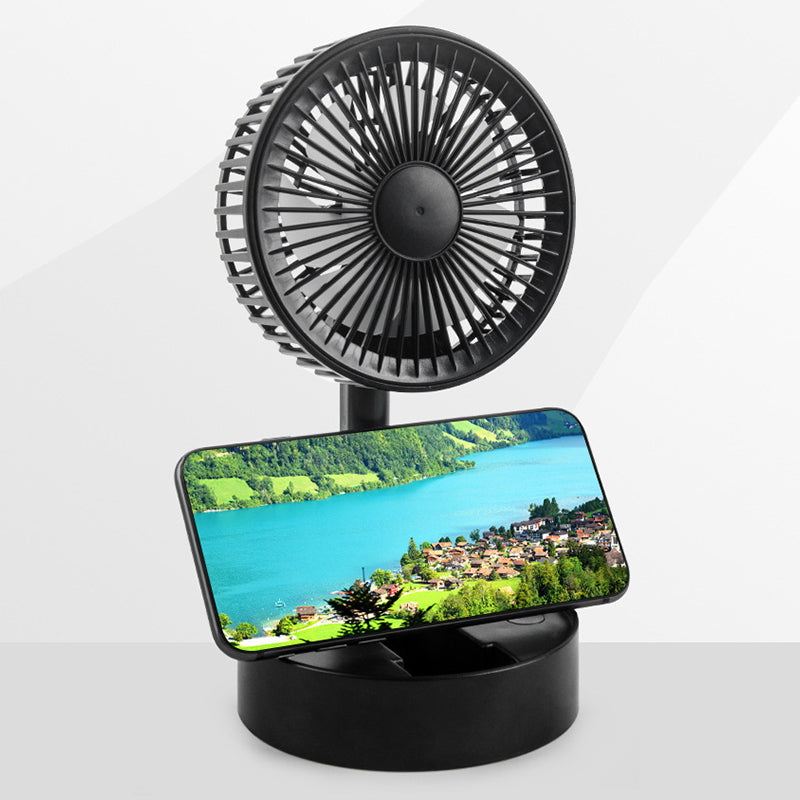 Mini vifte med sammenleggbar teleskopisk telefonholder | Luvikno